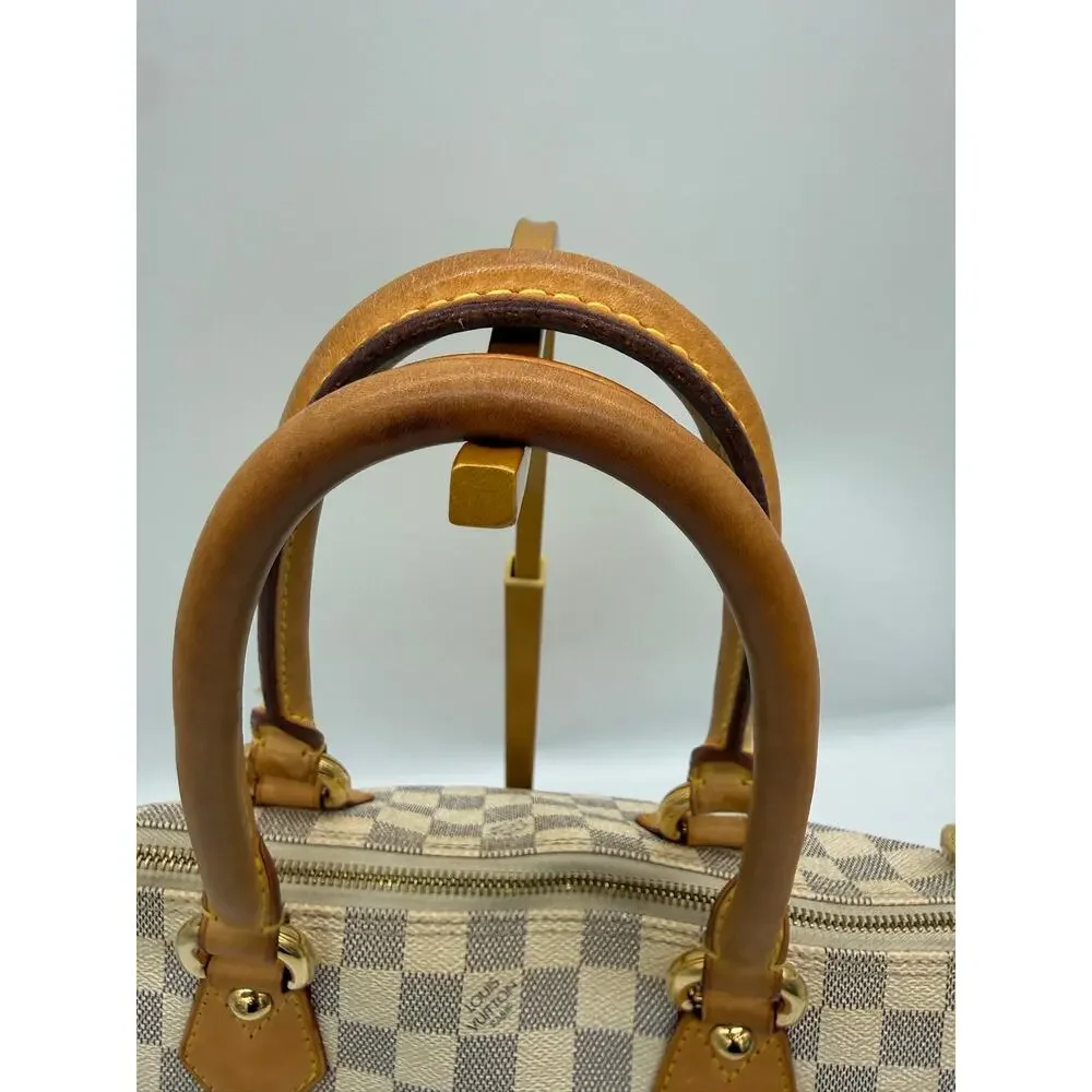 Louis Vuitton Saleya PM Damier Azur Canvas Tote Bag Handbag Purse